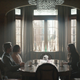 Jack, Eleanor, Kate and Clint sitting at a table.